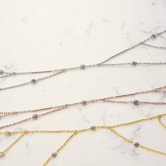 Gold Delicate Waist Body Chain with Zircon Stones – Perfect for Beach & Festival - Picture 4 of 4